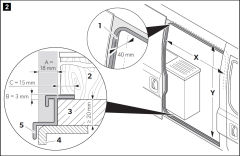 Dometic Flytec Ft200 Ducato Boxer Jumper Sürgülü Kapı Sinekliği