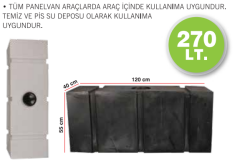 Karavan Su Deposu 270 Litre