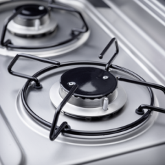 Dometic MO 9722L Cam Kapaklı 2 Gözlü Ocak + Evye Kombinasyonu