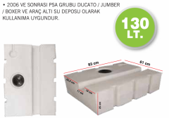 Karavan Su Deposu 130 Lt