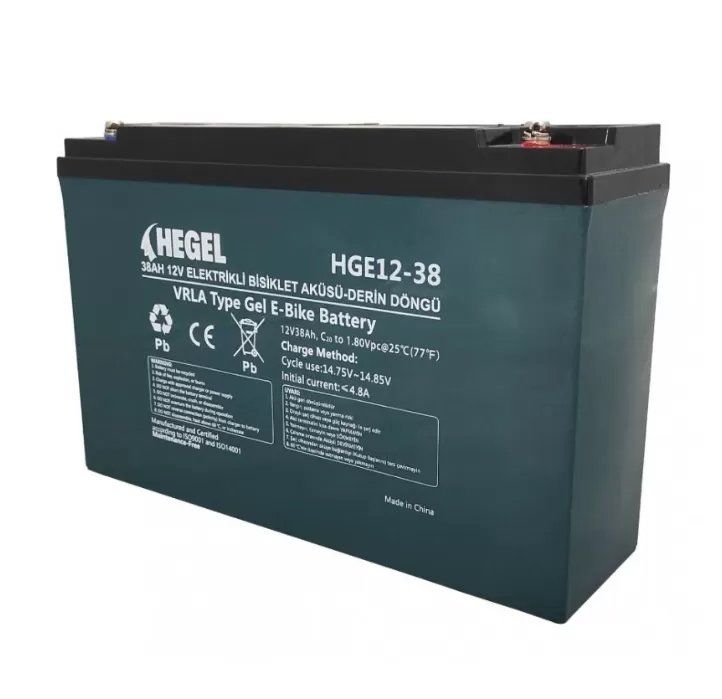 Hegel 38Ah-12V Elektrikli Bisiklet - Sandalye Aküsü Dzm Akü