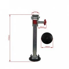Al-ko Dönebilir Pivot Uzun Destek Ayağı - 590MM - 500 kg