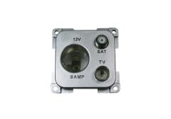 Westacc Çok Fonksiyonlu 12V Priz (Gümüş)