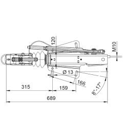 AL-KO 1500-2700KG 16372051 Frenli Kaplin