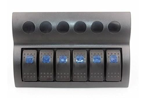 Bfy 6'lı Switch Panel,Mavi Işıklı ve Otomatik Sigortalı