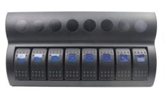 Bfy 8'li Switch Panel,Mavi Işıklı ve Otomatik Sigortalı