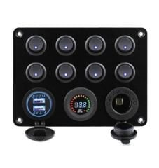 BFY 8'Lİ SWITCH PANEL IŞIKLI ŞARJ-VOLT-USB