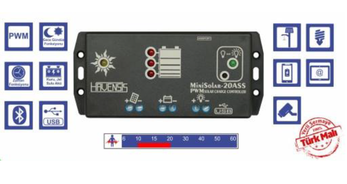 MiniSolar-20AES 12V 20A