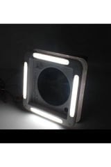 Karavan Tavan Heki 12V 42*42 cm Led Işıklı Çift Yönlü Fanlı Sineklikli