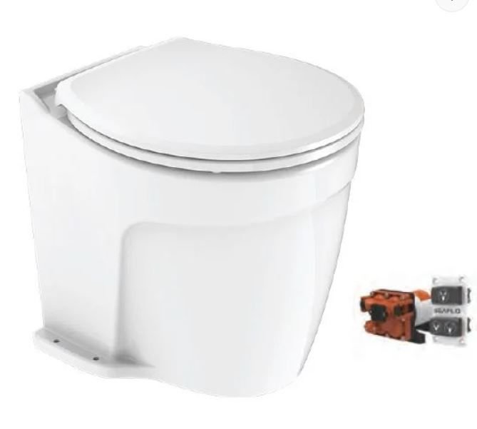 Seaflo Elektrikli Lüks Sessiz Tuvalet 12 V