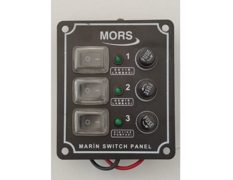 Mors 3’lü Switch Panel - Dikey