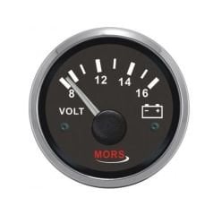 Mors Voltmetre 24 V Siyah