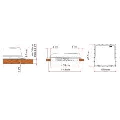 Fiamma Vent Kristal 40x40cm Karavan Tavan Heki Havalandırma